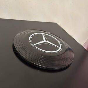 Black Mercedes Logo Plastic Frisbee